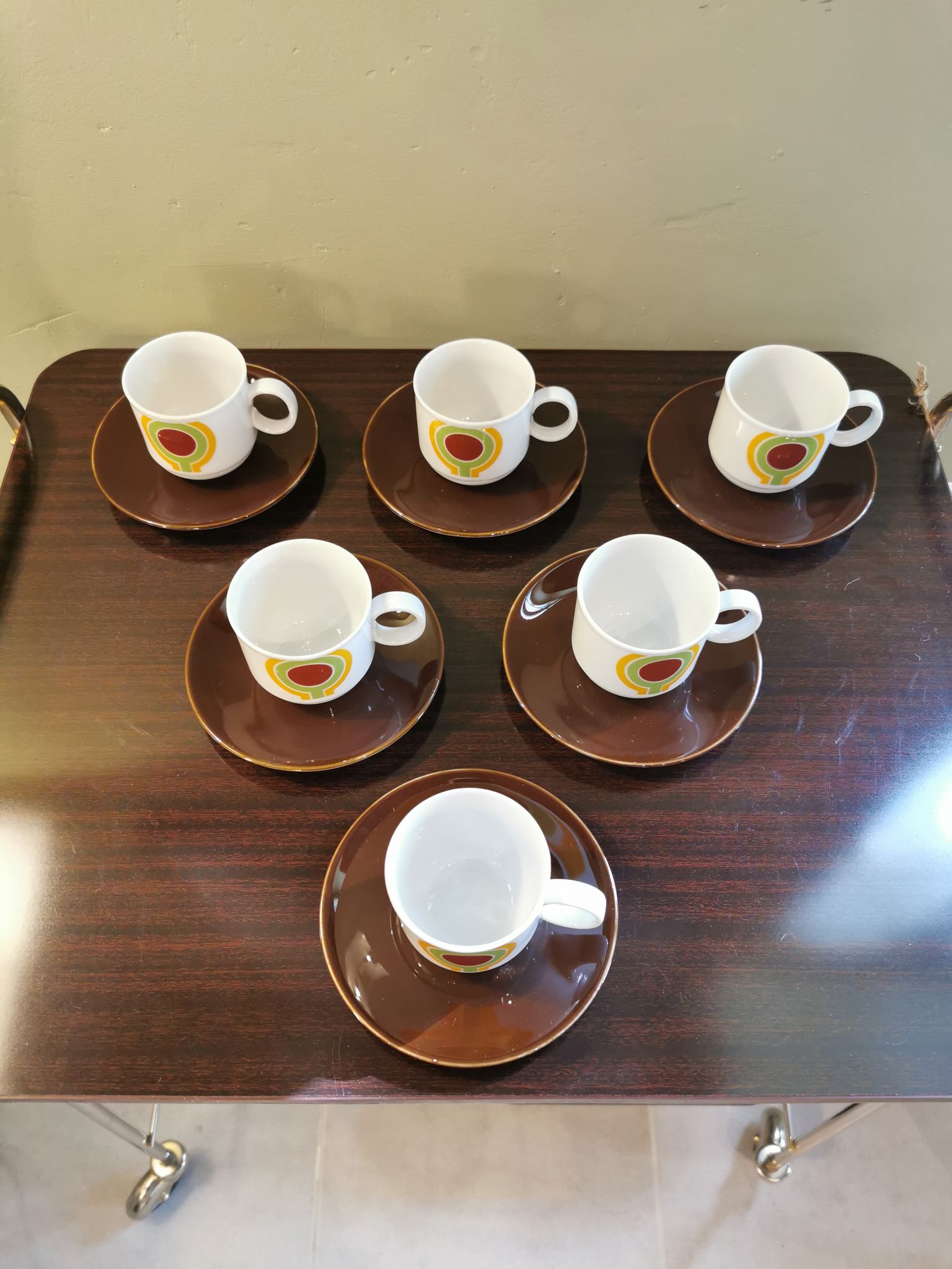 Service à café vintage bavière 6 tasses