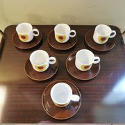 Service à café vintage bavière 6 tasses
