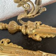 Paire d’appliques murales en bronze XIX