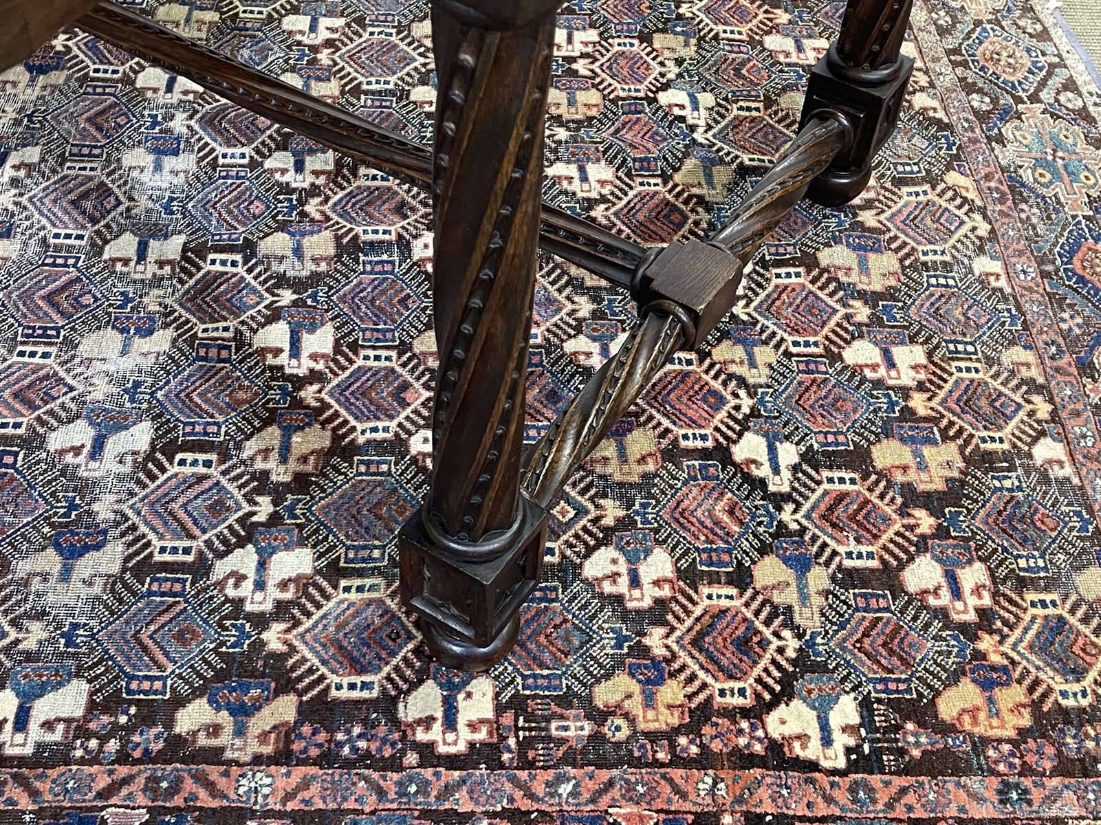 Late 19th century Gothic style oak desk