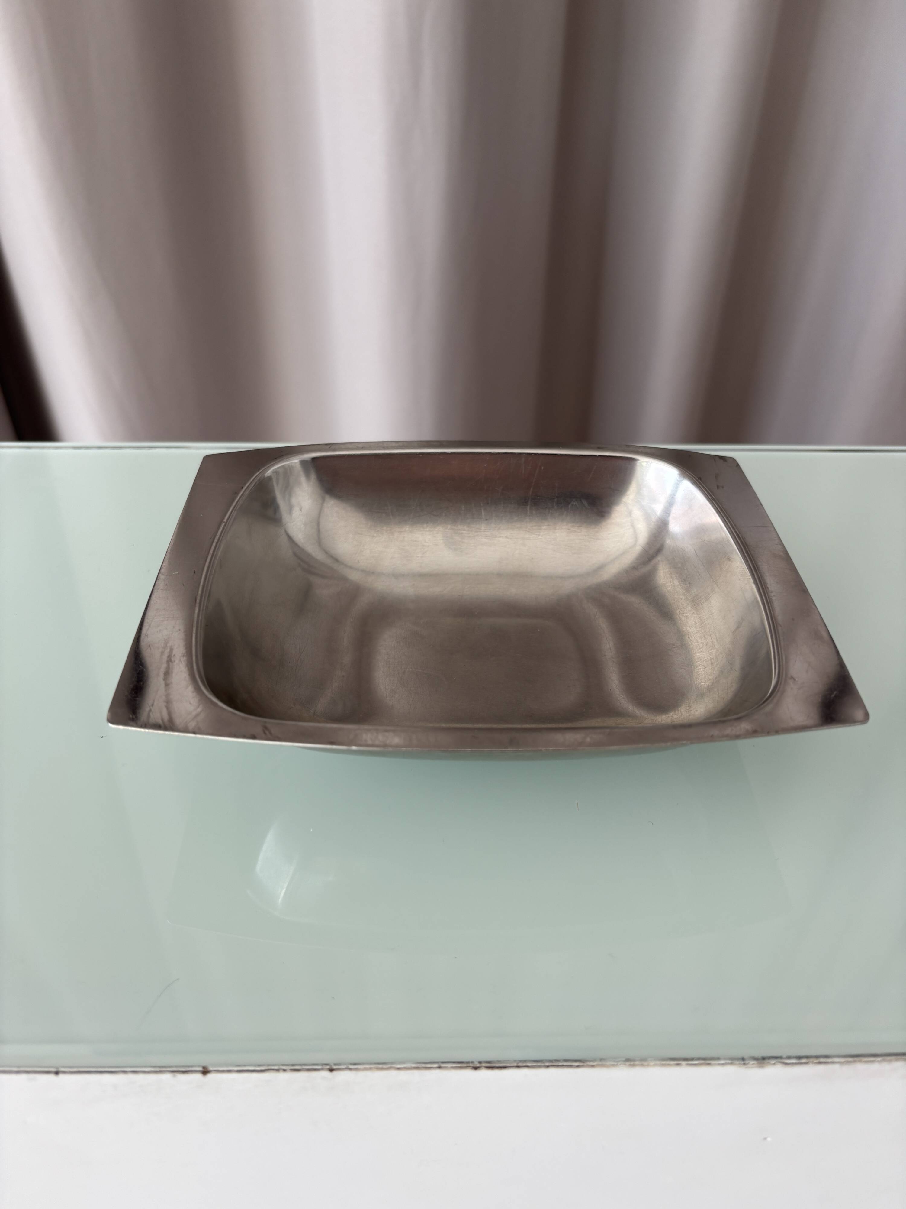 Vintage stainless steel dish / catchall AS Sweden