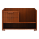 1960s Scandinavian Mahogany Floating Nightstand