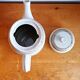 Antique coffee pot in handcrafted stoneware