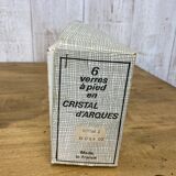 Set of 6 crystal glasses