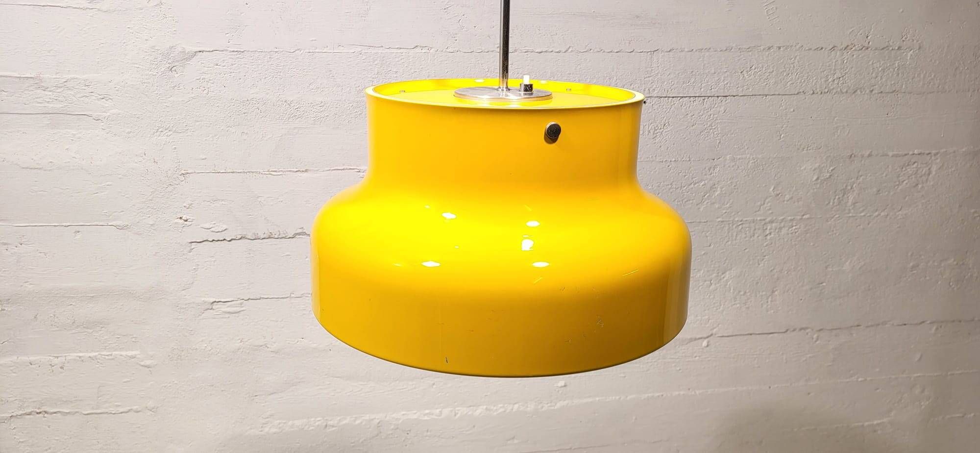 Yellow ceiling lamp 1970s – Bumling Anders Pehrson Ateljé Lyktan | Vintage design lamps