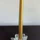 Water lily flower crystal candle holder