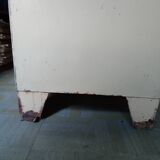 antique metal cabinet two doors