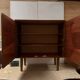 Vintage buffet with 2 doors – 60s/70s – wood and chrome handles