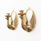 Pair of 1940's Brass 'Swan' wall candlestick holders