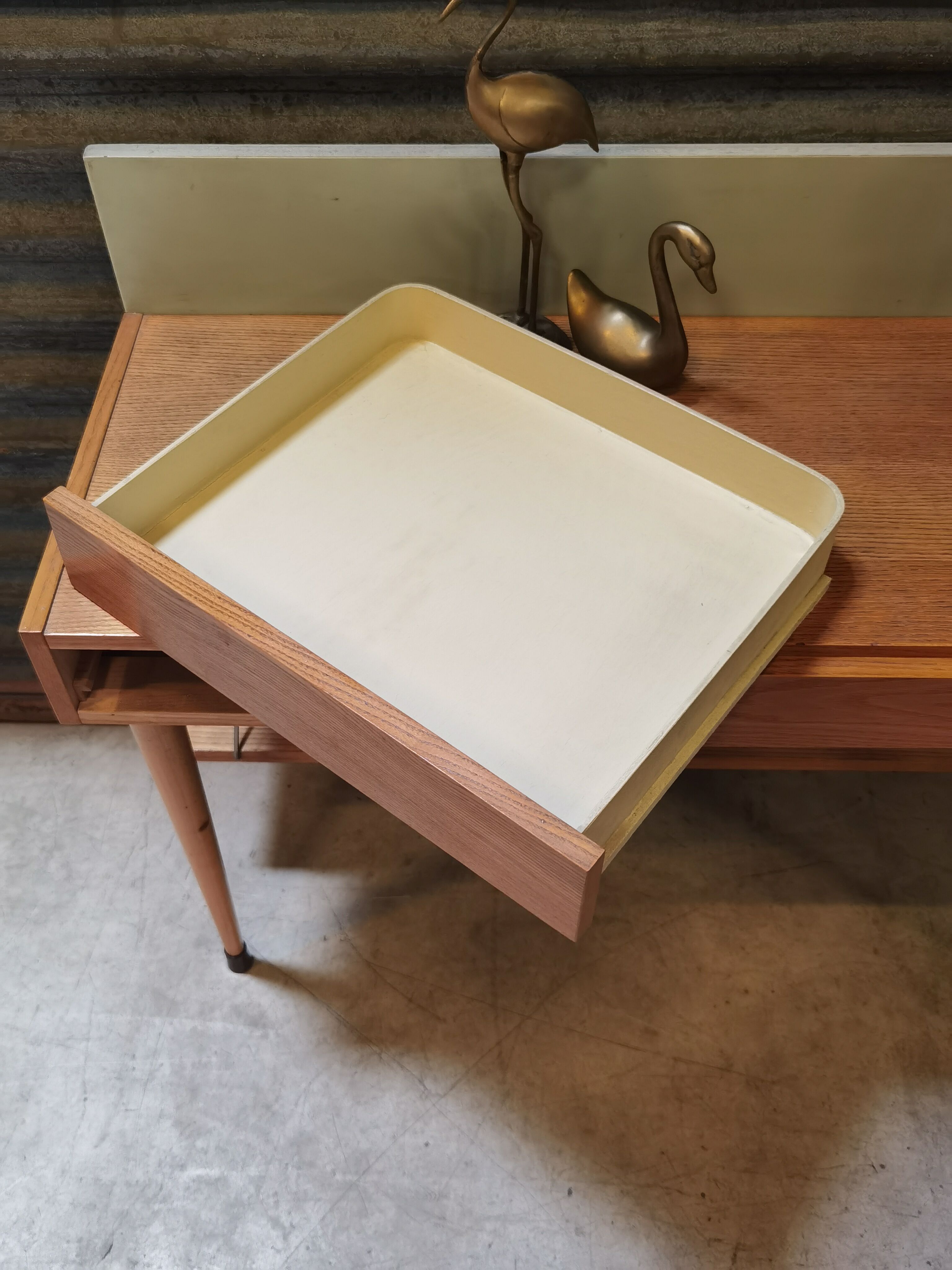 Entrance wall console or small Czech accent furniture year 70