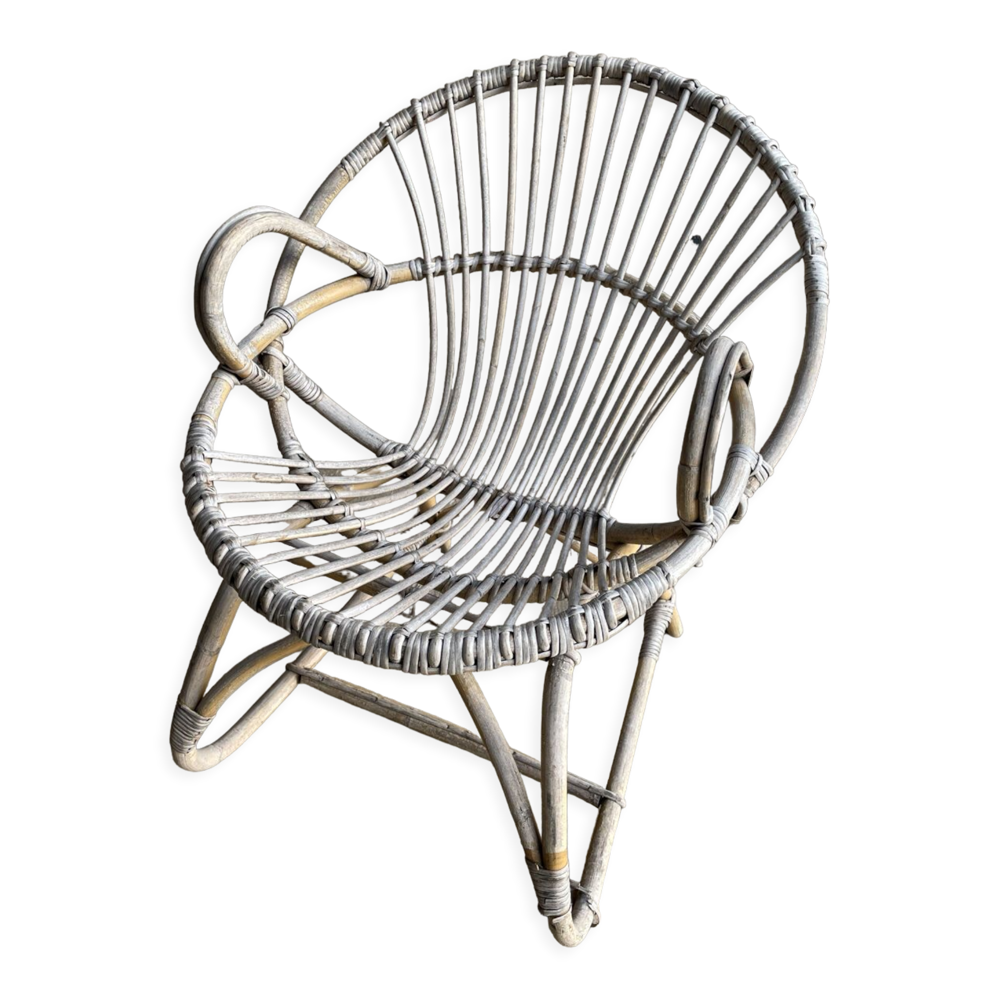 Rattan armchair