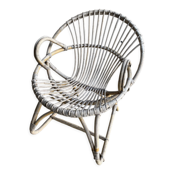 Rattan armchair