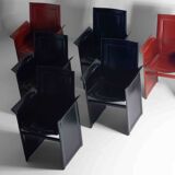 Set of postmodern "Solaria" chairs by Arrben Italy, 1980s
