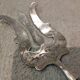 Fish serving fork with 950 silver handle, rococo cherub design