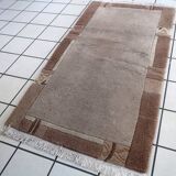 Tapis Vintage Khaden Tibétain en Laine (74cm x 139cm), Années 1970, Éléganc