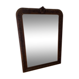 Louis Philippe mirror with wooden pediment 19th century
