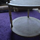 Coffee table cannage/wood