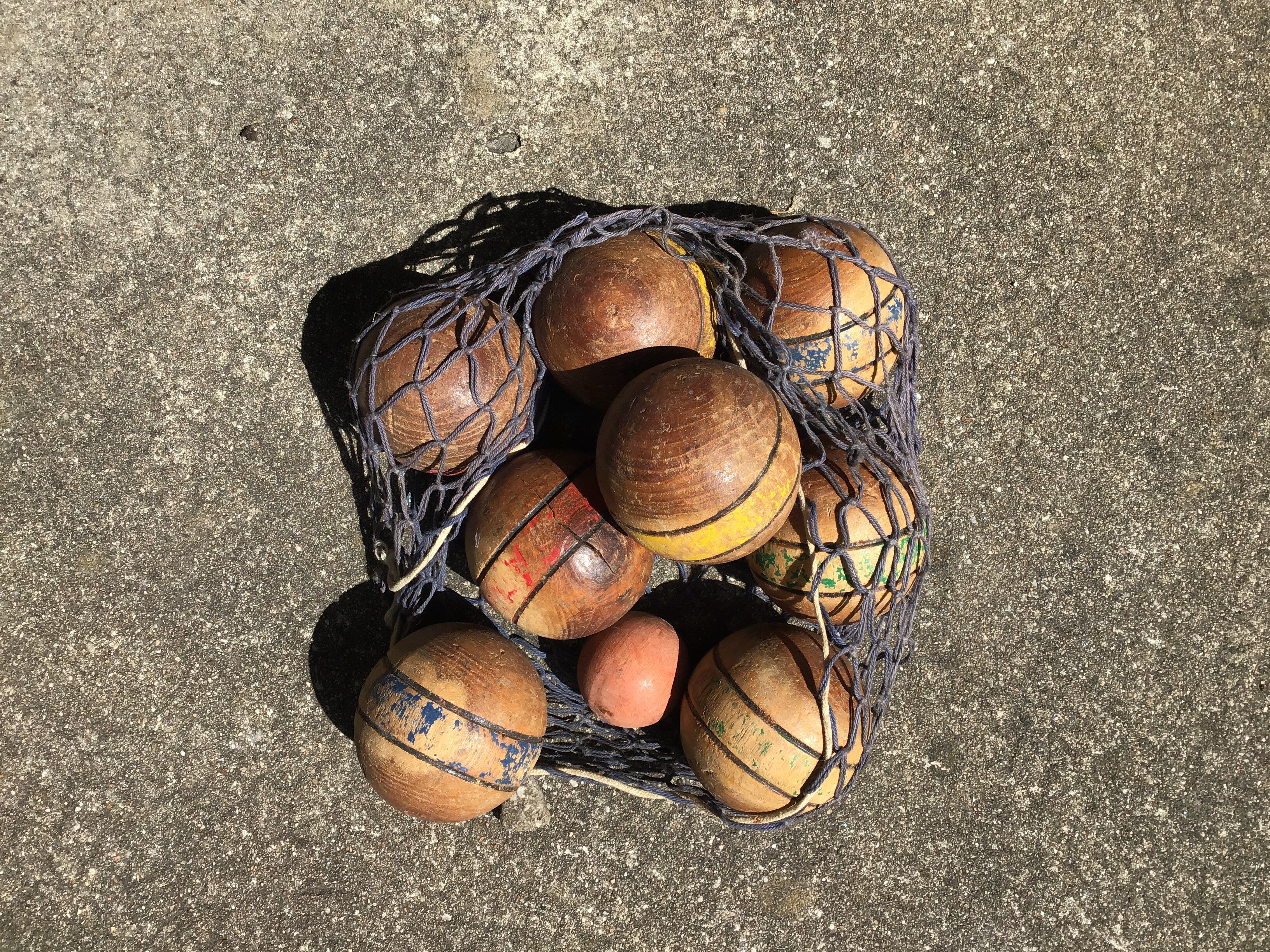 Petanque balls