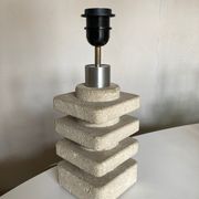 Lamp by Albert Tormos in limestone of the Luberon, Saint Tropez 1970