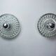Pair of Space-age wall lights by Peill & Putzler, blown Murano glass, Germany, 1970