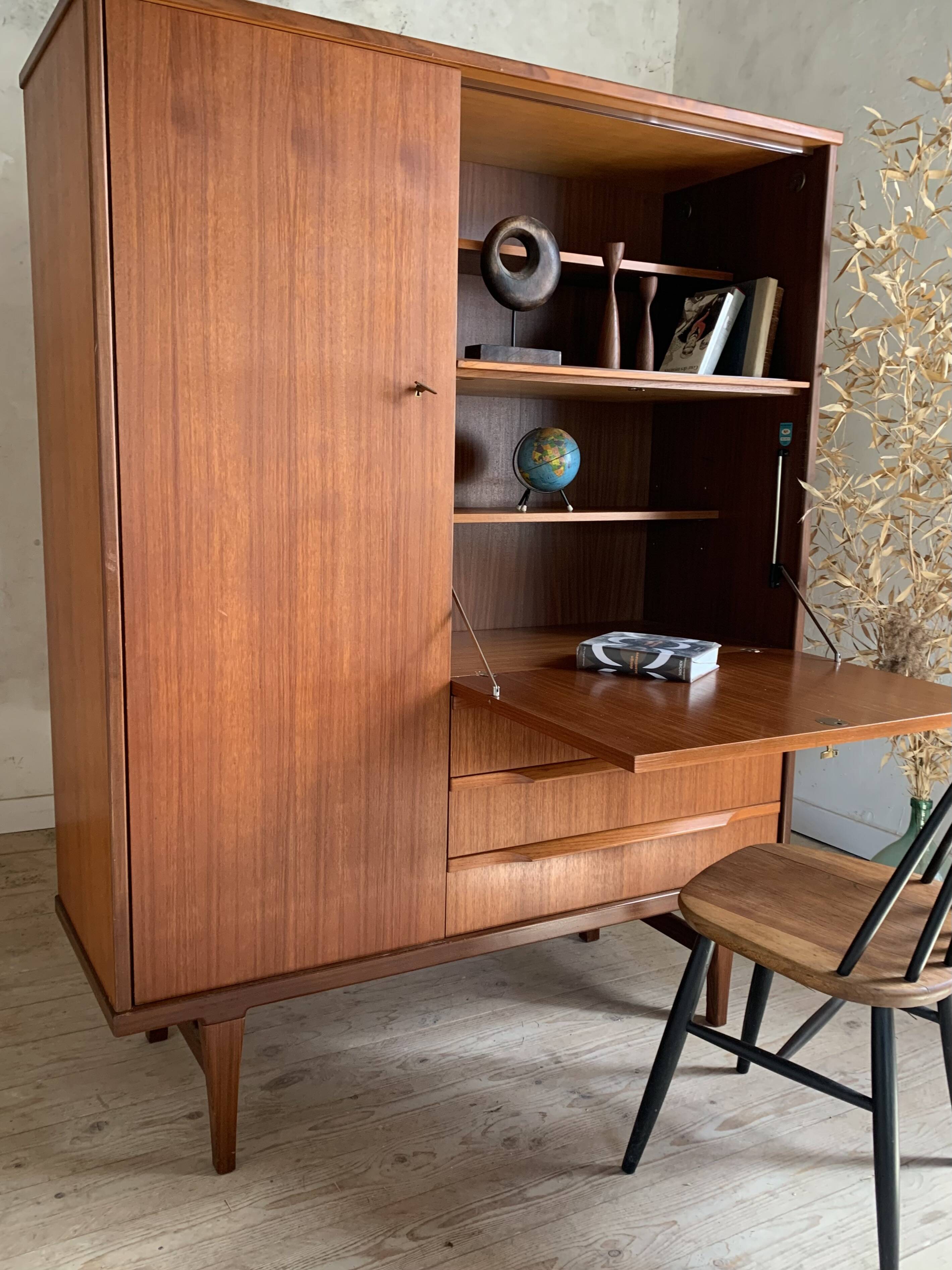 Vintage Scandinavian teak wardrobe