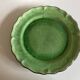 Centerpiece in glazed clay with godrons Dieulefit 1950