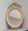 Beige Bakelite mirror