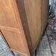 Vintage solid oak cross-braced wardrobe 1940