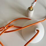 Sven middelboe verona pendant in white and orange by nordisk solar, denmark