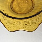 Art Deco, Val Saint Lambert amber glass bowl circa 1930