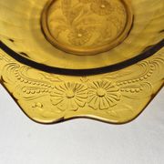 Art Deco, Val Saint Lambert amber glass bowl circa 1930