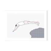 Illustration A4 naiade no. 6/8 brittany bather sea