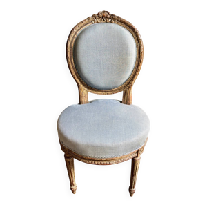 Chaise à dossier médaillon - coton