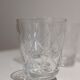 Small cups chiseled in vintage antique crystal