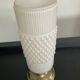 Vintage lamp in opaline and metal from the 50s