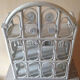 White rattan wall shelf