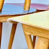 Dining chairs by ton, 1960’