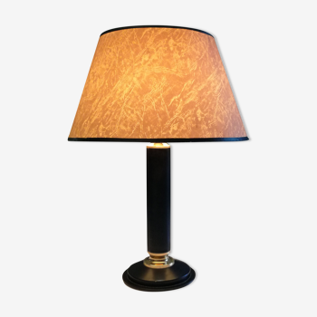 Midcentury leather lamp