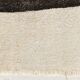 Beige & Black Striped Pattern Vintage Kilim Rug, 74x351 Cm