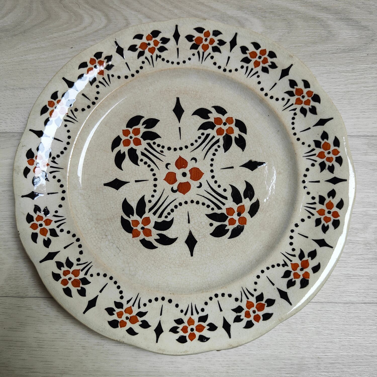 Set of 6 iron earth plates