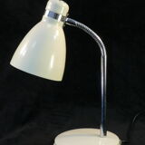 Vintage articulated desk lamp in beige metal years 70