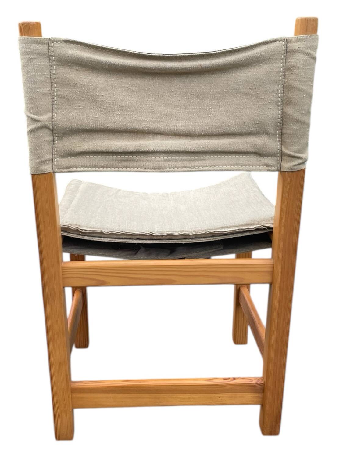 Tomas Jelinek Kotka Chair for Ikea pine and linen 1970s