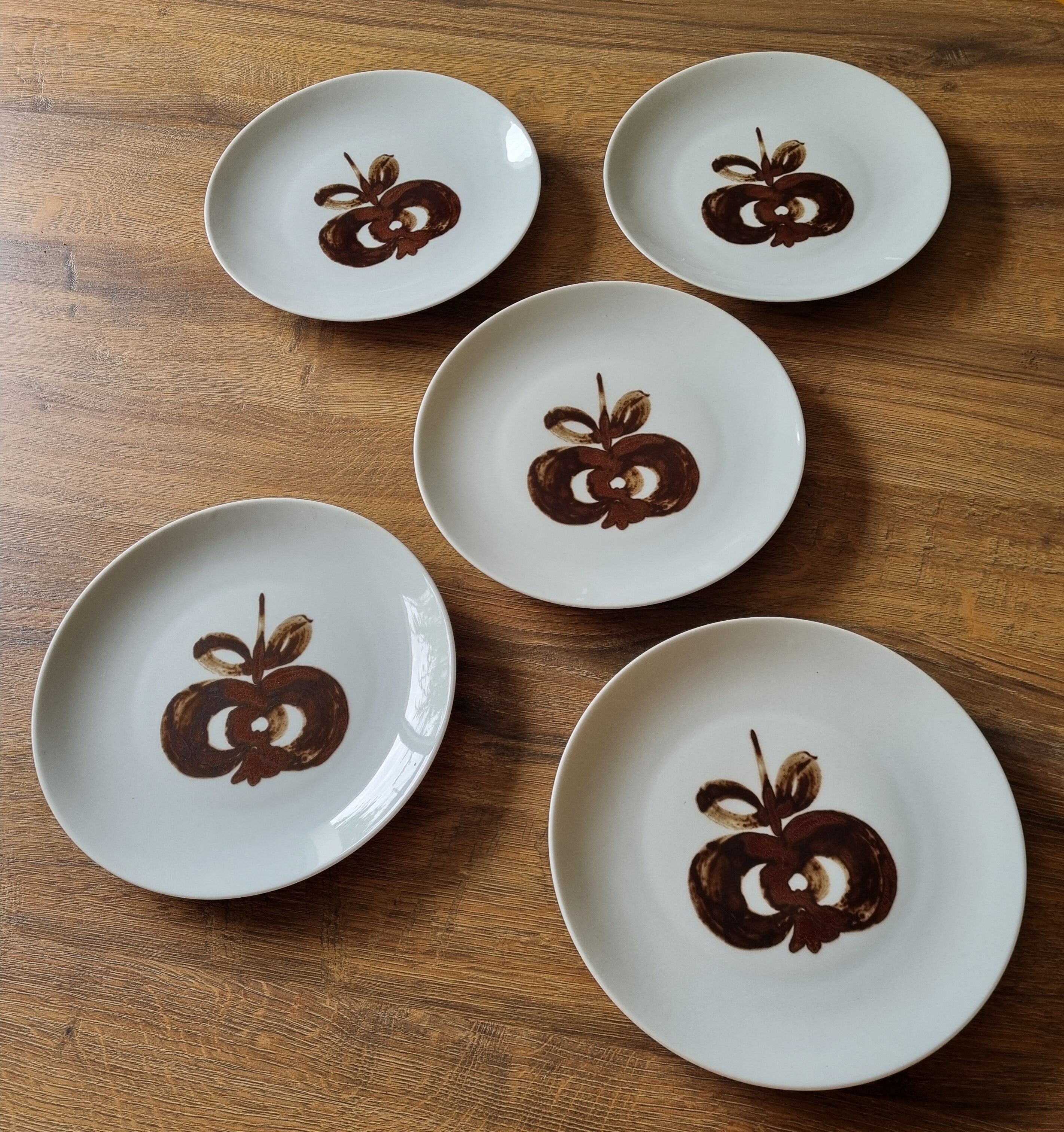 5 Bavaria plates from 1970, Winterling