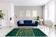 Tapis marocain moderne vert 370x330cm