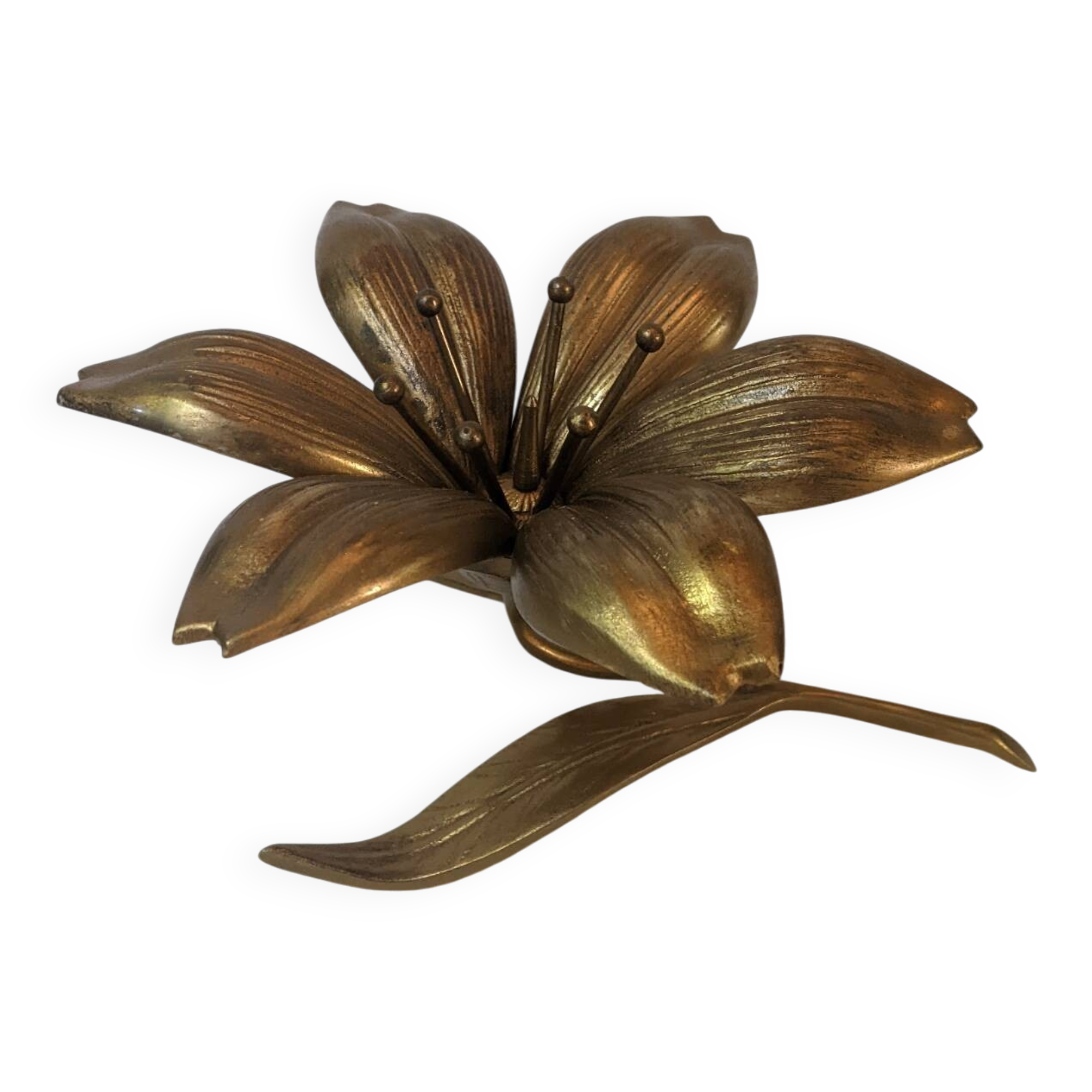 Fleur de lotus métal doré cendriers de table