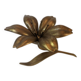 Golden metal lotus flower table ashtrays