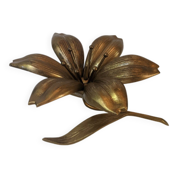 Fleur de lotus métal doré cendriers de table