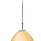 Suspension opaline vintage couleur moutarde
