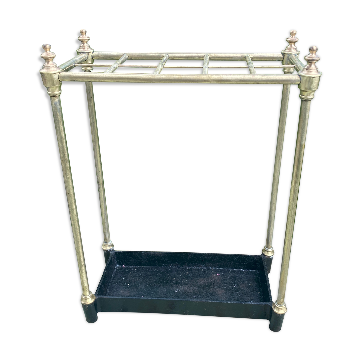 Umbrella holder XIX in brass and cast iron