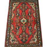 Small vintage persian mahal carpet  oriental wool area rug- 57x87cm